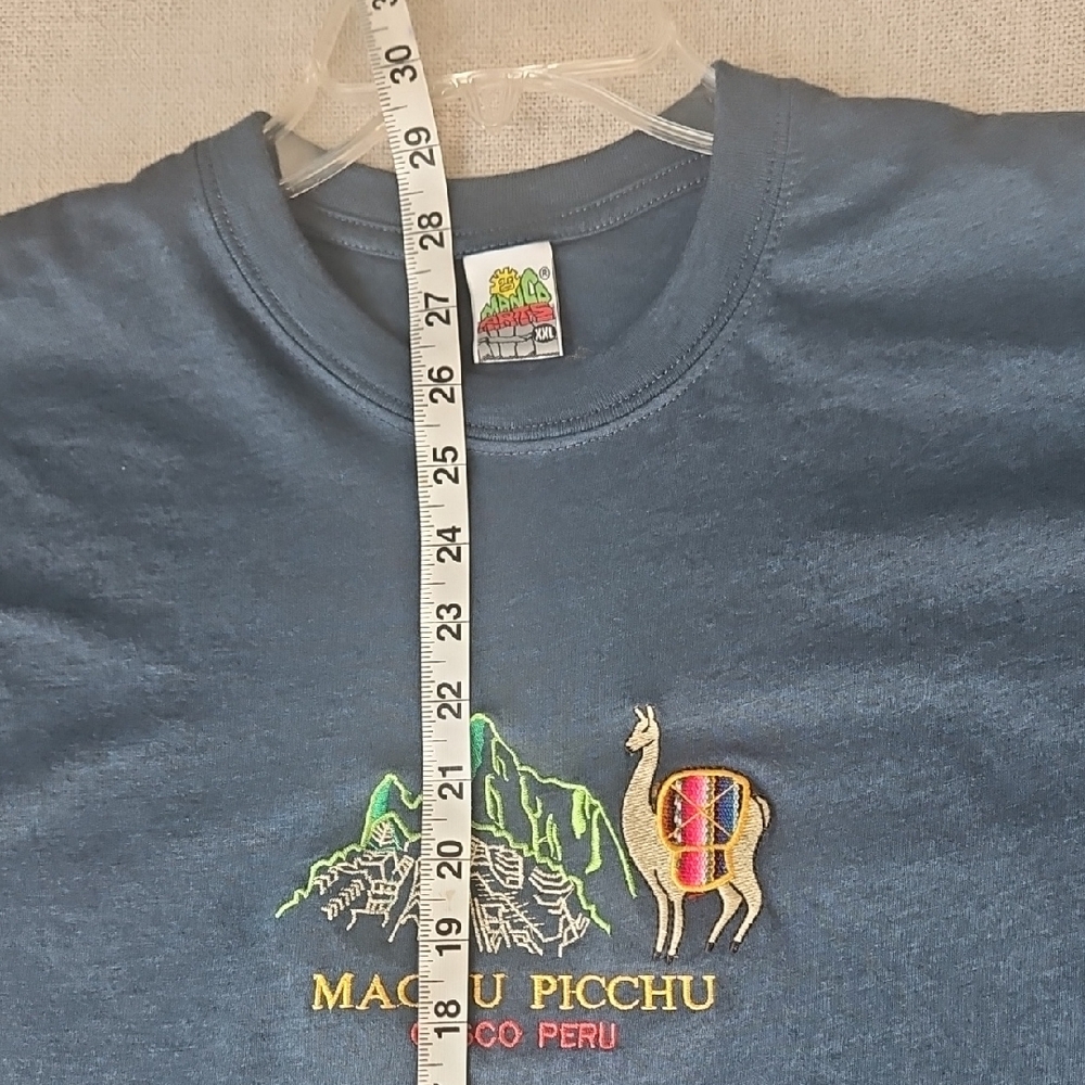 Navy Machu Picchu Peru Graphic T-Shirt - Picture 7 of 9